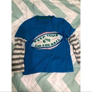 Mini Boden boys long sleeve shirt 🏈